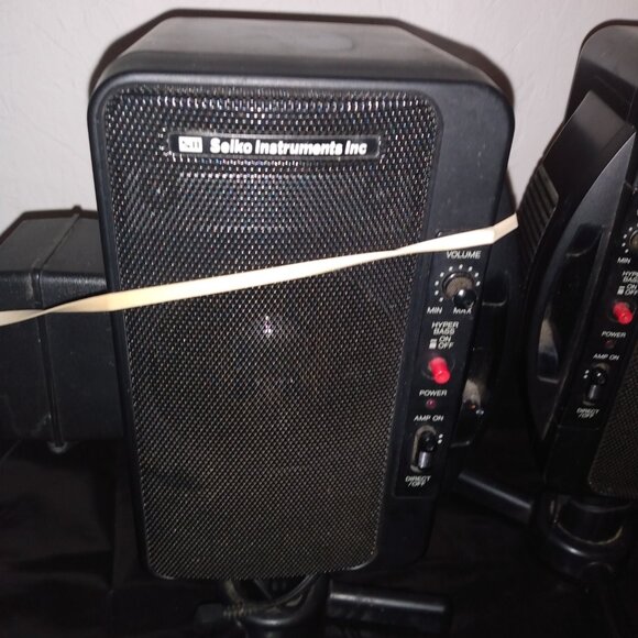 Vintage Seiko Instruments Portable Mini Speakers - Picture 4 of 9